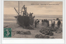 BERCK PLAGE - Appareillage D'un Bateau Pour La Pêche - Très Bon état - Berck