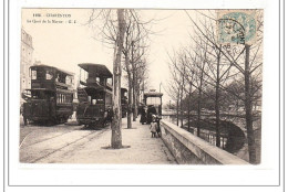 CHARENTON : Le Quai De La Marne (tramway) - Tres Bon Etat - Otros & Sin Clasificación