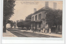 CIRY SERMOISE - La Gare - Ligne De Soissons à Reims, Cie De L'Est - état ( Déchirure 0,5cm) - Autres & Non Classés