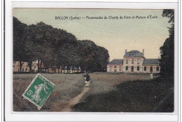 BALLON : Promenade Du Champ De Foire Et Malson D'ecole - Tres Bon Etat - Autres & Non Classés