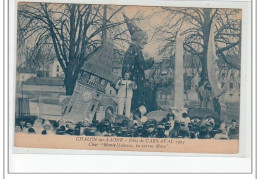 CHALON SUR SAONE - Carnaval 1925 - Char """"Monte La-dessus, Tu Verras Mars"""" - Très Bon état - Chalon Sur Saone