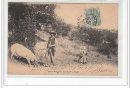 DORDOGNE TYPES - Deux Périgords Cherchant La Truffe - Très Bon état - Autres & Non Classés