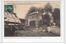 BERNAY - Déraillement De L'Express De Cherbourg Septembre 1910 - Wagon Projeté Boulevard Du Bas-Bouffey - Très Bon - Bernay
