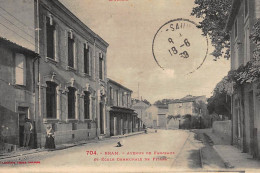 BRAM : Avenue De Fanjeaux Et Ecole Communale De Filles - Tres Bon Etat - Bram