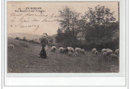 EN MORVAN - Une Bergère Et Son Troupeau - Très Bon état - Sonstige & Ohne Zuordnung