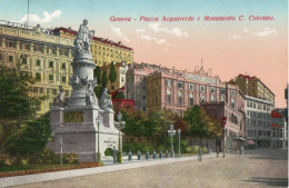 GENOVA - PIAZZA ACQUAVERDE - MONUMENTO A C. COLOMBO - F.P. - Genova (Genua)