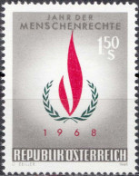 1968, Austria, Human Rights, International Years, Organizations, U.N.O., MNH(**), Mi: 1272 - Ongebruikt