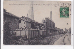 BUXIERES-les-MINES : Usines Du Meglin, Vite Prise De La Voie Ferrée - Tres Bon Etat - Other & Unclassified