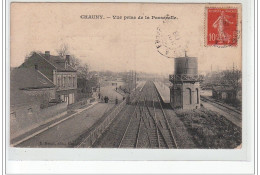 CHAUNY - Vue Prise De La Passerelle - Très Bon état - Chauny