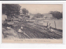 LES SALETTES : Vue Générale, La Plage Et Raccommodage Des Filets - Très Bon état - Autres & Non Classés