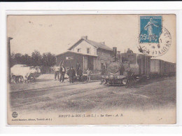 NEUVY-le-ROI : La Gare - état - Neuvy-le-Roi