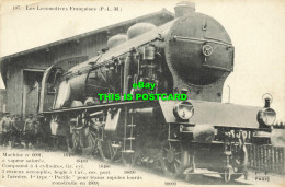 R599505 Les Locomotives Francaises. Machine No. 6001. F. Fleury - Monde