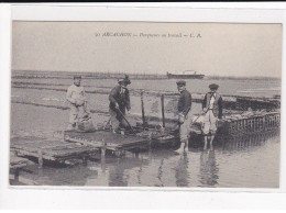 ARCACHON : Parqueurs Au Travail - Très Bon état - Arcachon