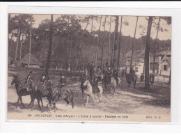 ARCACHON : Chasse à Courre, Passage En Forêt - Très Bon état - Arcachon