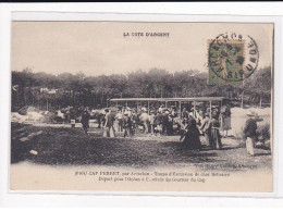 Cap Ferret Par ARCACHON : Côte D'Argent, Trams D'Excursion De Chez Bélisaire, Départ Pour L'océan - Très Bon état - Arcachon