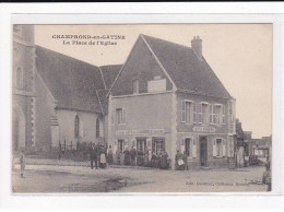 CHAMPROND-EN-GATINE : La Place De L'église - Très Bon état - Altri & Non Classificati