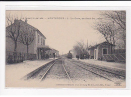 MONTSEGUR : La Gare, Arrivée Du Train - Très Bon état - Autres & Non Classés