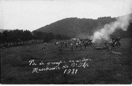 Tir De Groupe En Action - Manoeuvre De BITCHE 1931 - Très Bon état - Bitche