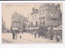 VILLERS SUR MER : La Place De Villers, Attelage, Autobus - Très Bon état - Villers Sur Mer