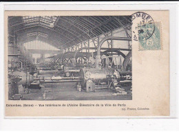 COLOMBES : Vue Intérieur De L'Usine élévatoire De La Ville De Paris - Très Bon état - Colombes