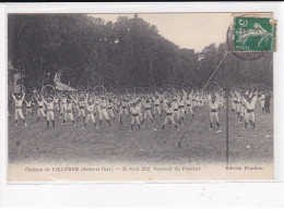 VILLEBON : Le Château, 25 Août 1912, Souvenir Du Festival, Gymnastes - Très Bon état - Andere & Zonder Classificatie