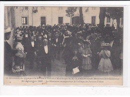 Souvenir Du Voyage à LA ROCHE-Sur-YON Et MONTAIGU De M.Clémenceau, Inauguration Du Collège - Très Bon état - La Roche Sur Yon