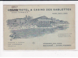 LA SEYNE-sur-MER : Grand Hôtel Casino Des Sablettes - état - La Seyne-sur-Mer