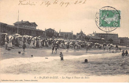 SAINT JEAN DE LUZ - La Plage à L'Heure Du Bain - Très Bon état - Saint Jean De Luz