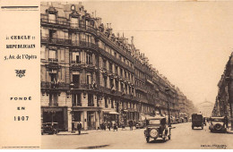 PARIS - Cercle Républicain - Avenue De L'Opéra - Très Bon état - Paris (01)