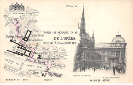 PARIS - Itinéraire N°13 De L'Opéra Au Palais De Justice - Palais De Justice - Très Bon état - Paris (01)
