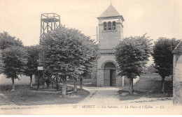 MORET - Les Sablons - La Place Et L'Eglise - Très Bon état - Moret Sur Loing