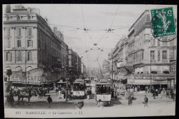 13 - MARSEILLE - La  Cannebière - Animée Tramway - Canebière, Stadtzentrum