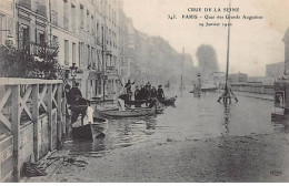 PARIS - Crue De Seine - Quai Des Grands Augustins - 29 Janvier 1910 - Très Bon état - Arrondissement: 06