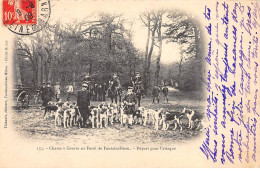 Chasse à Courre En Forêt De Fontainebleau - Départ Pour L'Attaque - Très Bon état - Sonstige & Ohne Zuordnung