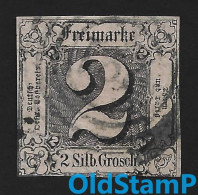 THURN Und TAXIS 1852 Mi.# 5 BPP Signed 4-Ring Gestempelt / Allemagne Alemania Altdeutschland Old Germany States - Used