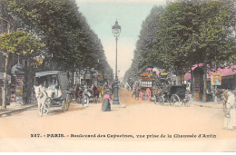 PARIS - Boulevard Des Capucines, Vue Prise De La Chaussée D'Antin - Très Bon état - Distrito: 02