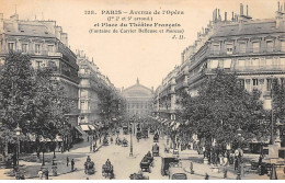 PARIS - Avenue De L'Opéra Et Place Du Théâtre Français - Très Bon état - Distrito: 02