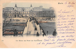 PARIS - La Seine Au Pont Du Carrousel - Très Bon état - Arrondissement: 01