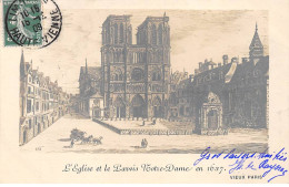 PARIS - L'Eglise Et Le Parvis Notre Dame En 1637 - Très Bon état - Paris (01)