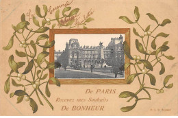 PARIS - De Paris Recevez Mes Souhaits De Bonheur - Très Bon état - Paris (01)