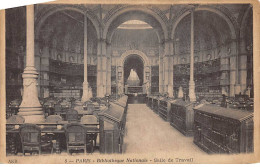 PARIS - Bibliothèque Nationale - Salle De Travail - Très Bon état - Paris (01)