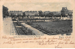PARIS - Jardin Des Tuileries Et Pavillon De Marsan - Relief - Très Bon état - Paris (01)