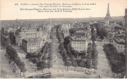 PARIS - Avenue Des Champs Elysées , Marceau Et D'Iéna, La Tour Eiffel - Vue Prise De L'Arc De Triomphe - Très Bon état - Paris (08)