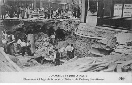 PARIS - L'Orage Du 15 Juin à Paris - Eboulement à L'Angle De La Rue De La Boëtie - Très Bon état - Paris (08)