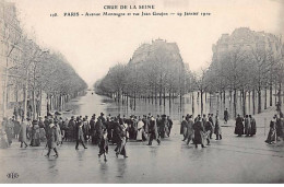 PARIS - Crue De La Seine 1910 - Avenue Montaigne Et Rue Jean Goujon - Très Bon état - Arrondissement: 08