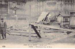 PARIS - Crue De La Seine 1910 - Effondrement Cour De Rome - Très Bon état - Arrondissement: 08