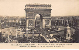 PARIS - Fêtes De La Victoire - 14 Juillet 1919 - Vue D'ensemble Du Défilé Sous L'Arc De Triomphe - Très Bon état - Distrito: 08