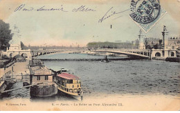 PARIS - La Seine Au Pont Alexandre III - Très Bon état - Arrondissement: 07