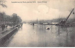 PARIS - Inondation De Paris, Janvier 1910 - Quai D'Orsay - Très Bon état - Arrondissement: 07