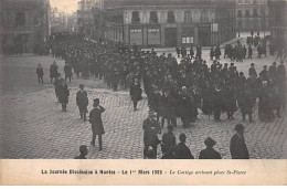 La Journée Diocésaine à NANTES - Le 1 Mars 1925 - Le Cortège Arrivant Place Saint Pierre - Très Bon état - Nantes